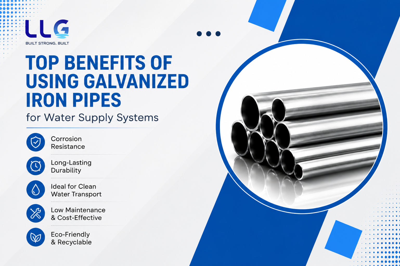 Top Benefits of Using Galvanized Iron Pipes for Water Supply Systems